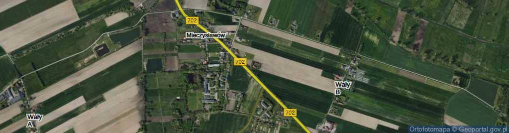 Zdjęcie satelitarne Wały B ul.